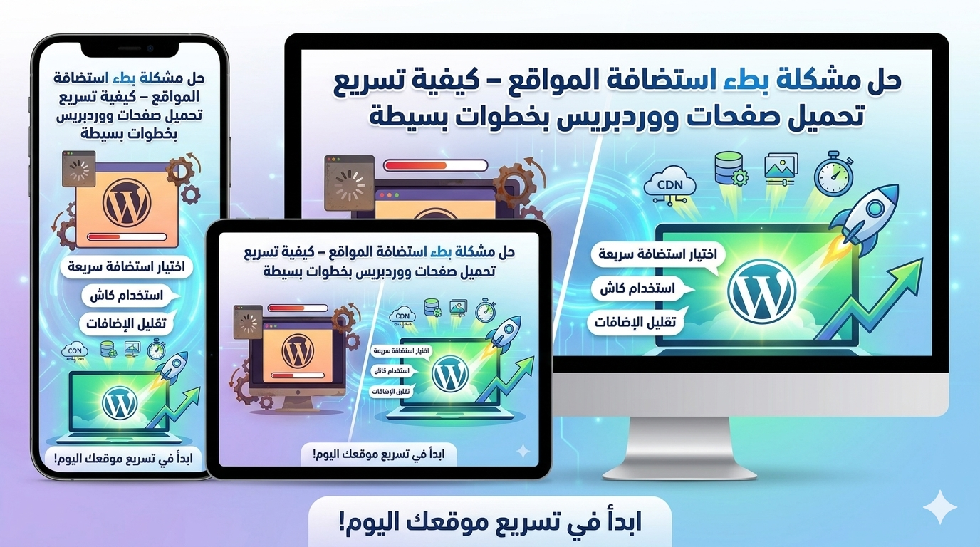 حل مشكلة بطء استضافة المواقع – كيفية تسريع تحميل صفحات ووردبريس بخطوات بسيطة