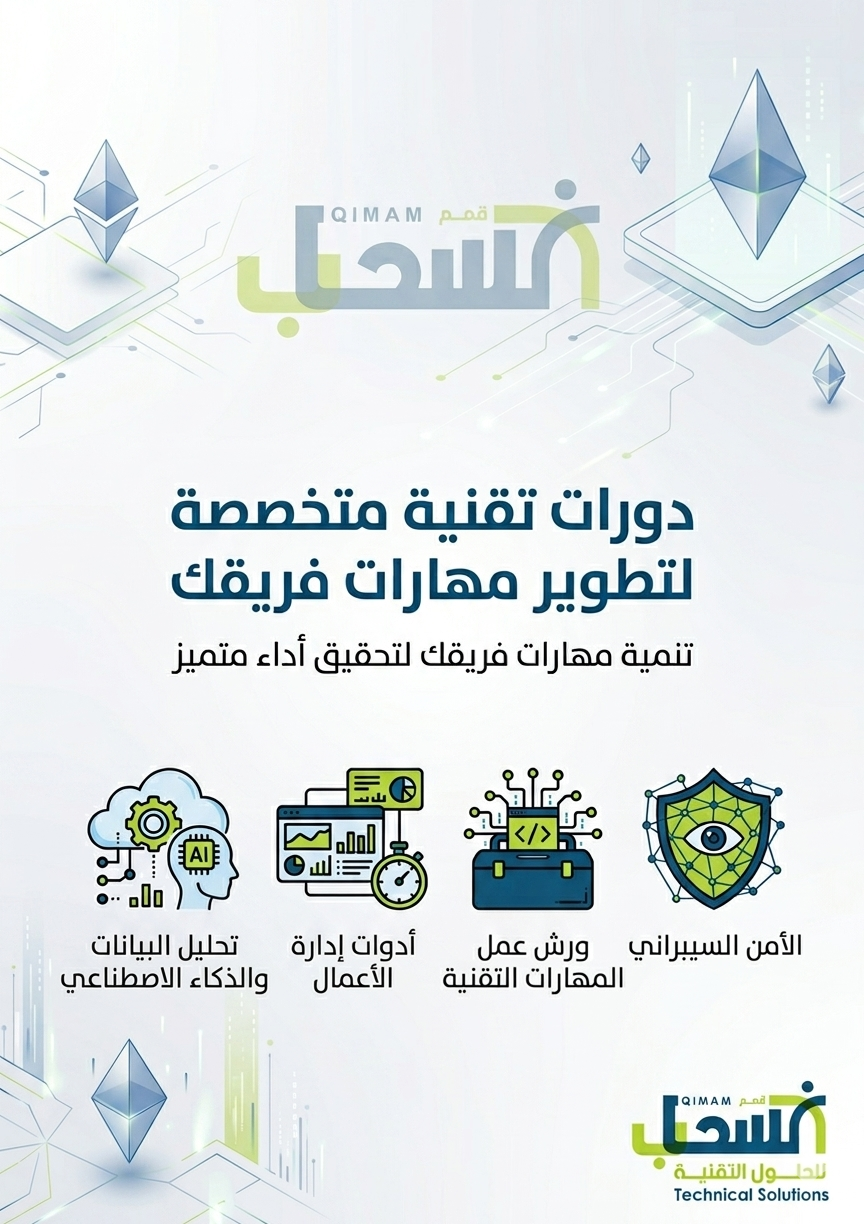 دورات تقنية متخصصة لتطوير مهارات فريقك